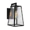 Afx Joplin 12'' Outdoor Sconce, Clear Glass Shade, Black Finish JOPW0712MBBK - alternate 1